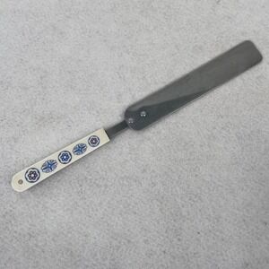 Vintage Ace Stainless Steel Icing Spatula Floral Handle Made in USA Cake Tool